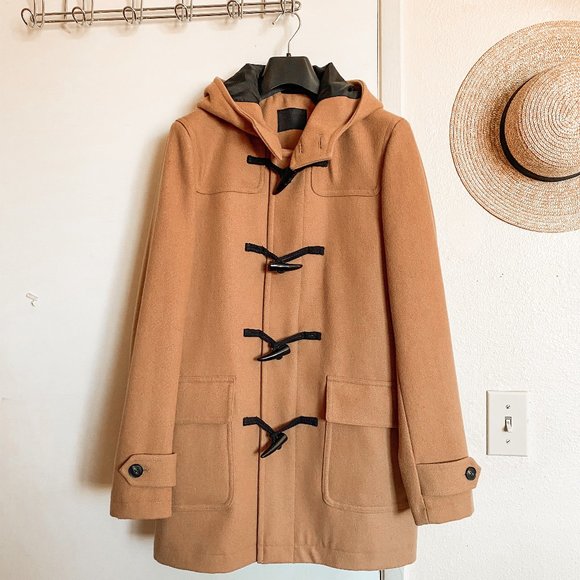 Asos Jackets Coats Nwot Asos Wool Mix Camel Duffle Coat Poshmark